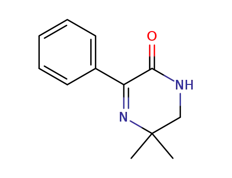 Molecular Structure of 110694-62-7 (2(1H)-Pyrazinone, 5,6-dihydro-5,5-dimethyl-3-phenyl-)