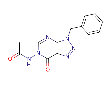 5-Acetylamino-1-benzyl-4,5-dihydro-1,2,3-triazolo<4,5-d>pyrimidin-4-one
