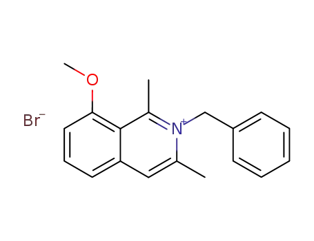 2-Benzyl-8-methoxy-1,3-dimethyl-isoquinolinium; bromide