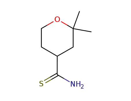 2,2-dimethyltetrahydro-2H-pyran-4-carbothioamide