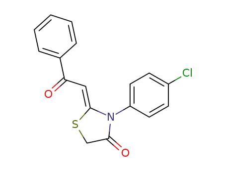 3-(4-Chloro-phenyl)-2-[2-oxo-2-phenyl-eth-(Z)-ylidene]-thiazolidin-4-one