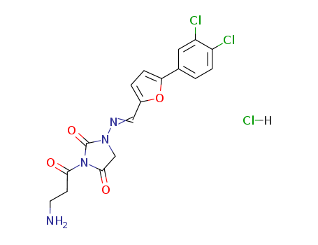 2,4-IMIDAZOLIDINEDIONE,3-(3-AMINO-1-OXOPROPYL)-1-(((5-(3,4-DICHLOROPH ENYL)-2-FU