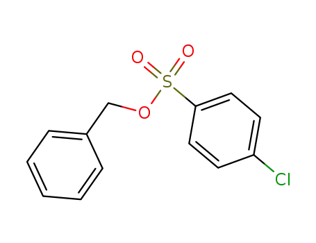 Molecular Structure of 13086-79-8 (Benzenesulfonic acid, 4-chloro-, phenylmethyl ester)