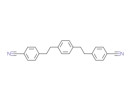 Molecular Structure of 81919-21-3 (1,4-bis<2-(4-cyanophenyl)ethyl>benzene)