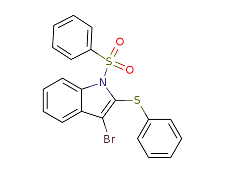 3-bromo-1-phenylsulfonyl-2-phenylthioindole
