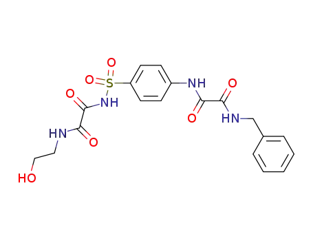 Ethanediamide, N-(4-(((((2-hydroxyethyl)amino)oxoacetyl)amino)sulfonyl)phenyl)-N'-(phenylmethyl)-
