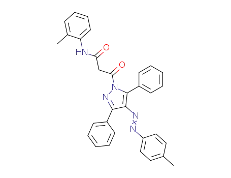 3-(3,5-Diphenyl-4-p-tolylazo-pyrazol-1-yl)-3-oxo-N-o-tolyl-propionamide