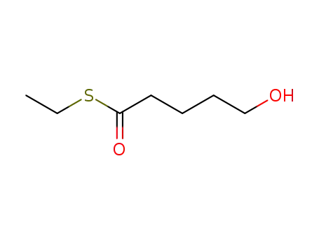 Molecular Structure of 87729-33-7 (Pentanethioic acid, 5-hydroxy-, S-ethyl ester)