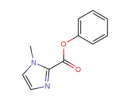 Molecular Structure of 62366-54-5 (1H-Imidazole-2-carboxylic acid, 1-methyl-, phenyl ester)