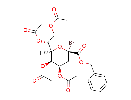 benzyl 4,5,7,8-tetra-O-acetyl-2-bromo-3-deoxy-α-D-manno-2-octulosonate