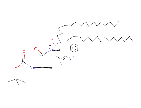 Molecular Structure of 98189-03-8 (N,N-dihexadecyl-N<sup>α</sup><sub>his</sub>-<N<sup>α</sup><sub>ala</sub>-(t-butoxycarbonyl)-L-alanyl>-N<sup>im</sup>-benzyl-L-histidinamide)