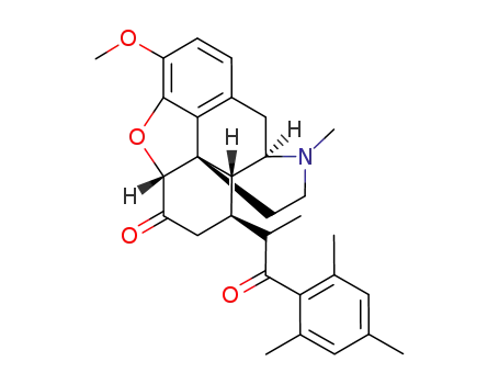 Molecular Structure of 86537-86-2 ((mesityl-2 methyl-1 oxo-2 ethyl)-8(e) dihydrocodeinone)