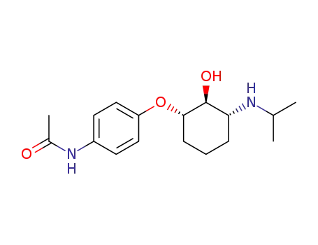 Molecular Structure of 108661-71-8 (N-[4-({(1S,2S,3R)-2-hydroxy-3-[(1-methylethyl)amino]cyclohexyl}oxy)phenyl]acetamide)