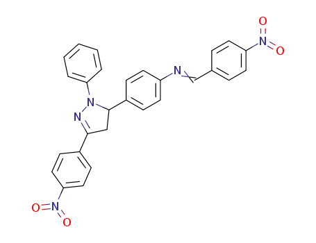 5-<p-N-(p-nitrobenzylidene)aminophenyl>-3-(p-nitrophenyl)-1-phenyl-2-pyrazoline