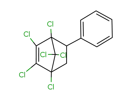 Molecular Structure of 17064-54-9 (1,2,3,4,7,7-Hexachloro-5-phenylnorborn-2-ene)