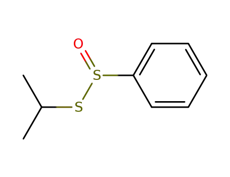 Molecular Structure of 88687-10-9 (Benzenesulfinothioic acid, S-(1-methylethyl) ester)