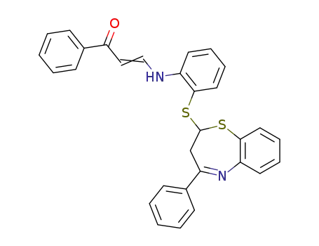 2-<2-(β-benzoylvinyl)aminophenylthio>-4-phenyl-2,3-dihydro-1,5-benzothiazepine
