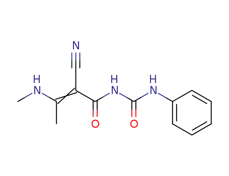 1-(2-cyano-3-methyl-3-methylaminoacryloyl)-3-phenylurea