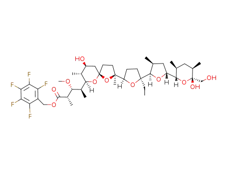 Molecular Structure of 131973-40-5 (monensin pentafluorobenzyl ester)