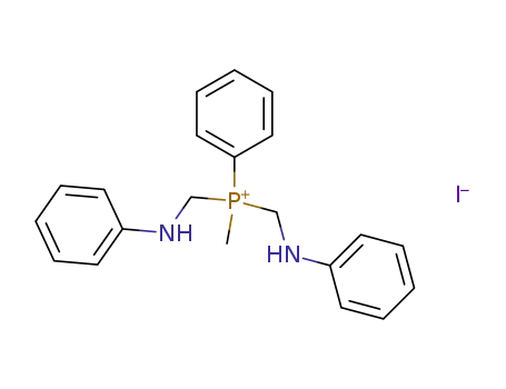 Molecular Structure of 85684-50-0 (methyl(phenyl)bis[(phenylamino)methyl]phosphonium iodide)