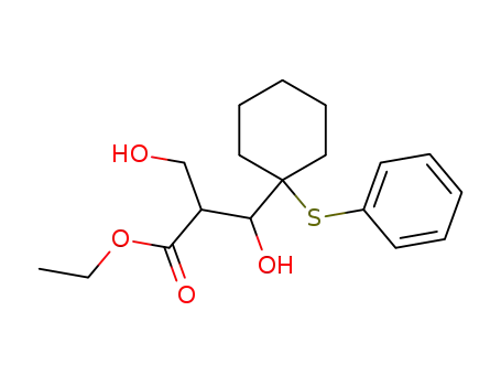 3-Hydroxy-2-hydroxymethyl-3-(1-phenylsulfanyl-cyclohexyl)-propionic acid ethyl ester