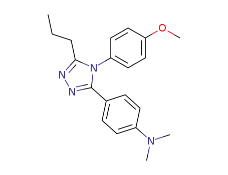 Molecular Structure of 101971-95-3 (N,N-dimethyl-4-[4-(4-methoxyphenyl)-5-propyl-4H-1,2,4-triazol-3-yl]-benzenamine)