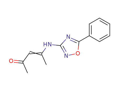 Molecular Structure of 40483-37-2 (4-[(5-phenyl-1,2,4-oxadiazol-3-yl)amino]pent-3-en-2-one)