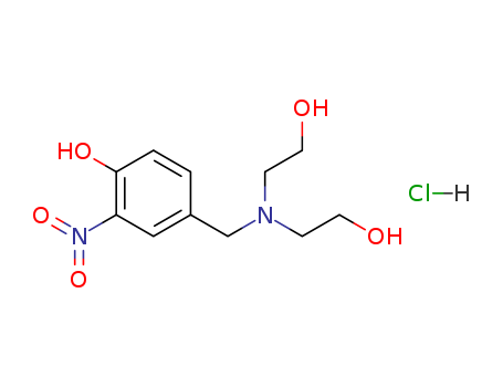 4-((BIS(2-HYDROXYETHYL)AMINO)METHYL)-2-NITRO-PHENOL HCL