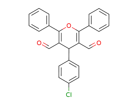 4-(4-chlorophenyl)-2,6-diphenyl-(4H)-pyran-3,5-dicarbaldehyde