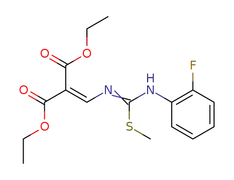 2-[3-(2-Fluoro-phenyl)-2-methyl-isothioureidomethylene]-malonic acid diethyl ester