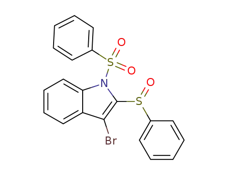 3-bromo-2-phenylsulfinyl-1-phenylsulfonylindole