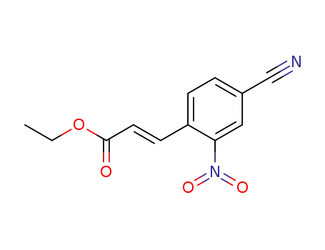2-Propenoic acid, 3-(4-cyano-2-nitrophenyl)-, ethyl ester