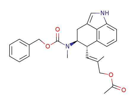 Acetic acid (E)-3-[(4S,5S)-4-(benzyloxycarbonyl-methyl-amino)-1,3,4,5-tetrahydro-benzo[cd]indol-5-yl]-2-methyl-allyl ester