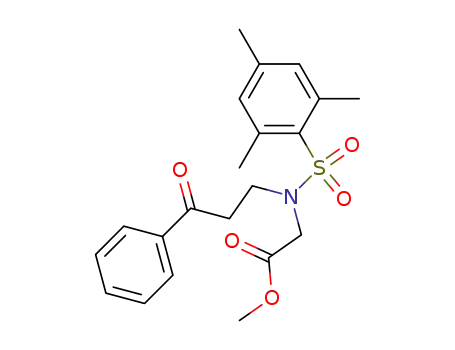 [(3-Oxo-3-phenyl-propyl)-(2,4,6-trimethyl-benzenesulfonyl)-amino]-acetic acid methyl ester