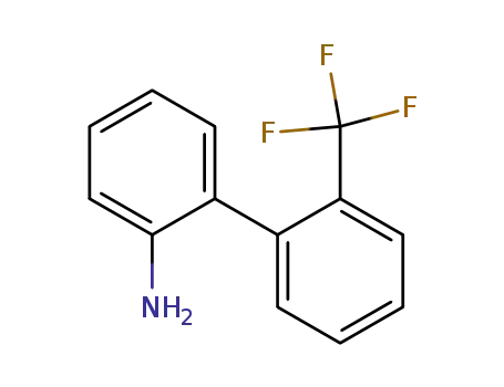 Molecular Structure of 438-84-6 ([1,1'-Biphenyl]-2-amine, 2'-(trifluoromethyl)-)