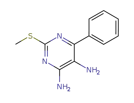 4,5-Pyrimidinediamine, 2-(methylthio)-6-phenyl-
