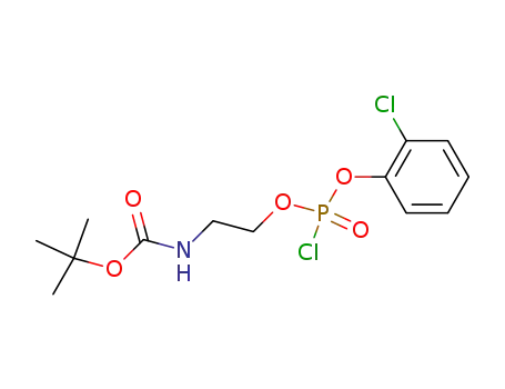 {2-[Chloro-(2-chloro-phenoxy)-phosphoryloxy]-ethyl}-carbamic acid tert-butyl ester