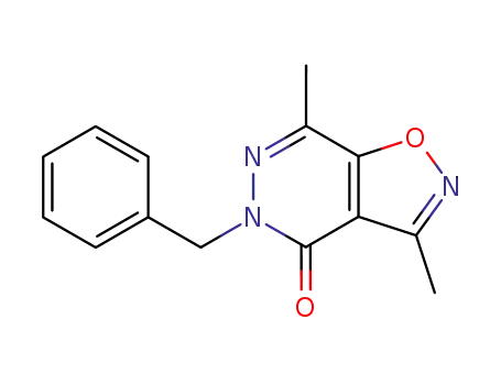 5-Benzyl-3,7-dimethyl-5H-isoxazolo[4,5-d]pyridazin-4-one
