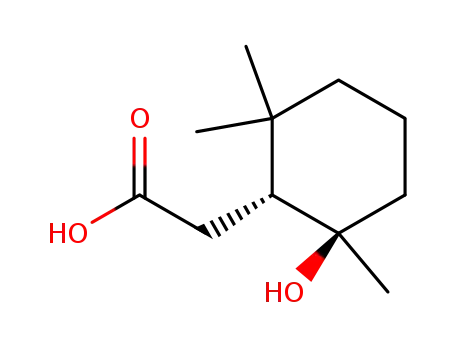 (+/-)-(2<i>t</i>-hydroxy-2<i>c</i>,6,6-trimethyl-cyclohex-<i>r</i>-yl)-acetic acid