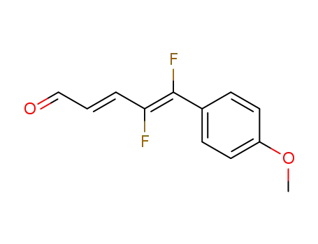 trans,trans-5-(p-methoxyphenyl)-4,5-difluoro-2,4-pentadienal