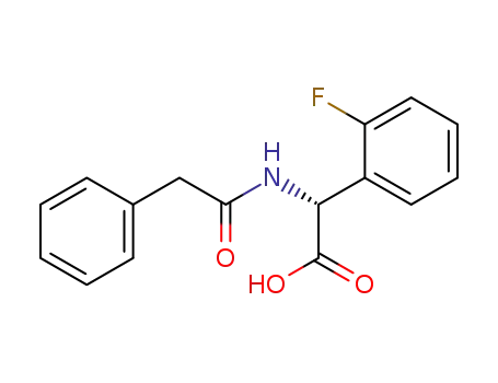 Molecular Structure of 153381-38-5 ((-)-N-phenylacetyl-o-fluorophenylglycine)