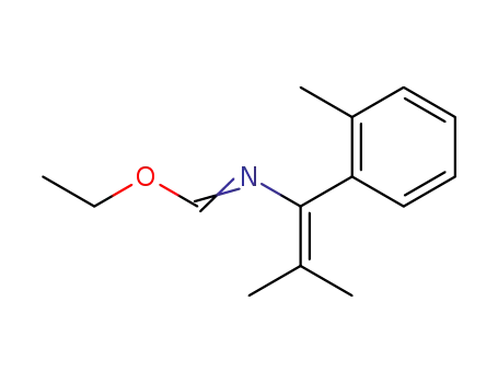 Methanimidic acid, N-[2-methyl-1-(2-methylphenyl)-1-propenyl]-, ethyl
ester