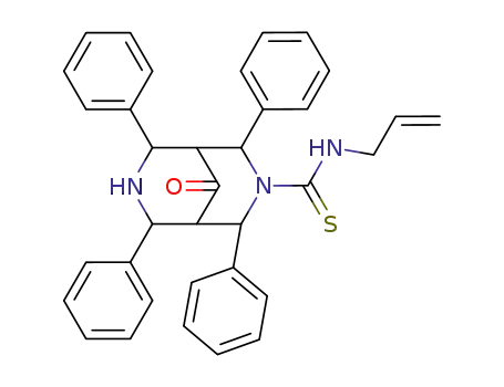 Molecular Structure of 82058-34-2 (9-oxo-2,4,6,8-tetraphenyl-N-prop-2-en-1-yl-3,7-diazabicyclo[3.3.1]nonane-3-carbothioamide)