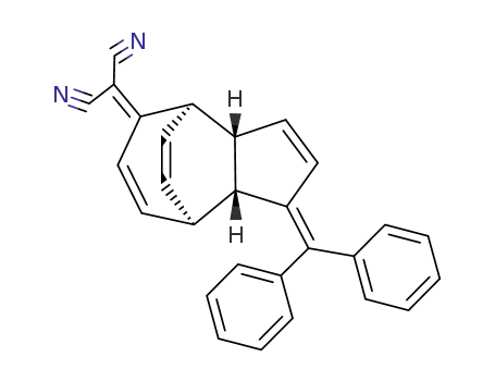 2-((1R,2R,6S,7R)-3-Benzhydrylidene-tricyclo[5.3.2.0<sup>2,6</sup>]dodeca-4,9,11-trien-8-ylidene)-malononitrile