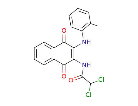 2-Dichloroacetylamino-3-(2-methylanilino)-1,4-naphthoquinone