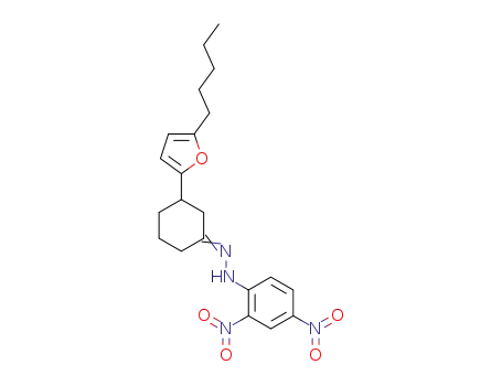 N-(2,4-Dinitro-phenyl)-N'-[3-(5-pentyl-furan-2-yl)-cyclohex-(Z)-ylidene]-hydrazine