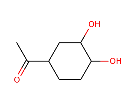 Molecular Structure of 107513-62-2 (Ethanone, 1-(3,4-dihydroxycyclohexyl)- (9CI))