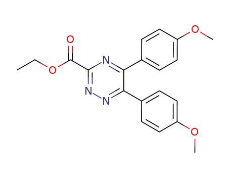 Molecular Structure of 141424-42-2 (ethyl 5,6-bis(4-methoxyphenyl)-1,2,4-triazine-3-carboxylate)