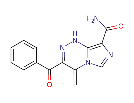 6-benzoyl-3-carbamoyl-4,7-dihydro-7-methyleneimidazo<5,1-c><1,2,4>triazine