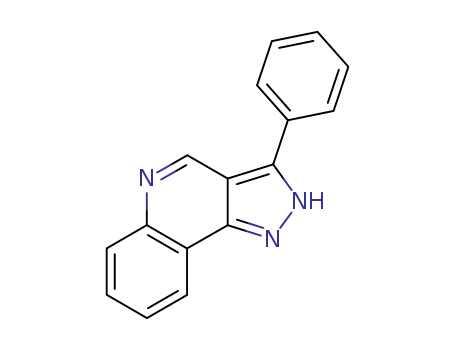 Molecular Structure of 103688-25-1 (3-phenyl-2H-pyrazolo<4,3-c>quinoline)